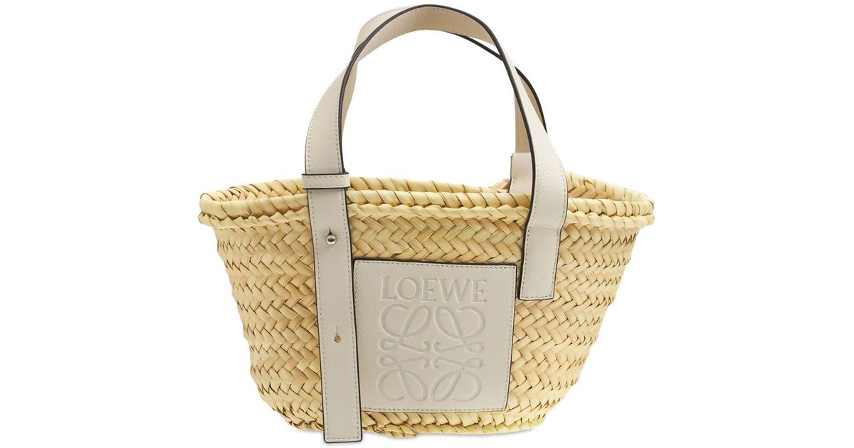 white loewe basket bolsa