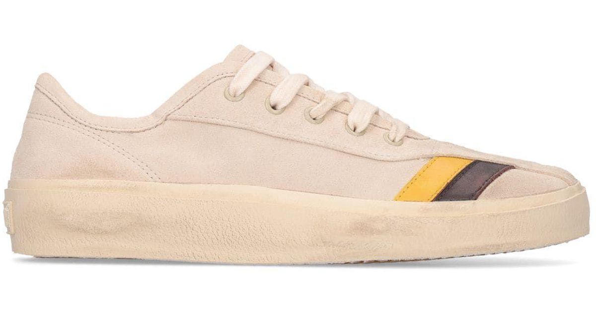 RE/DONE 70s Striped Low Top Sneakers in Beige (Pink) | Lyst
