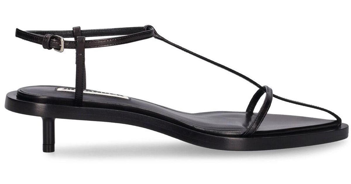 35mm T-bar Leather Sandals