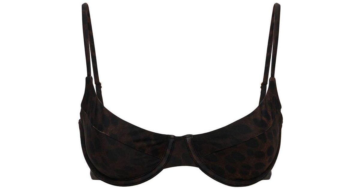 WeWoreWhat Lvr Exclusive Vintage Bikini Top in Black/Brown (Black) Lyst