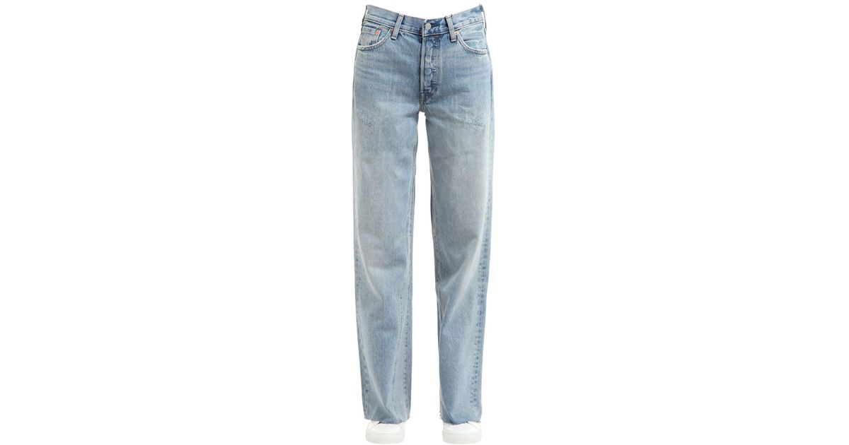 levi's altered wide leg jeans