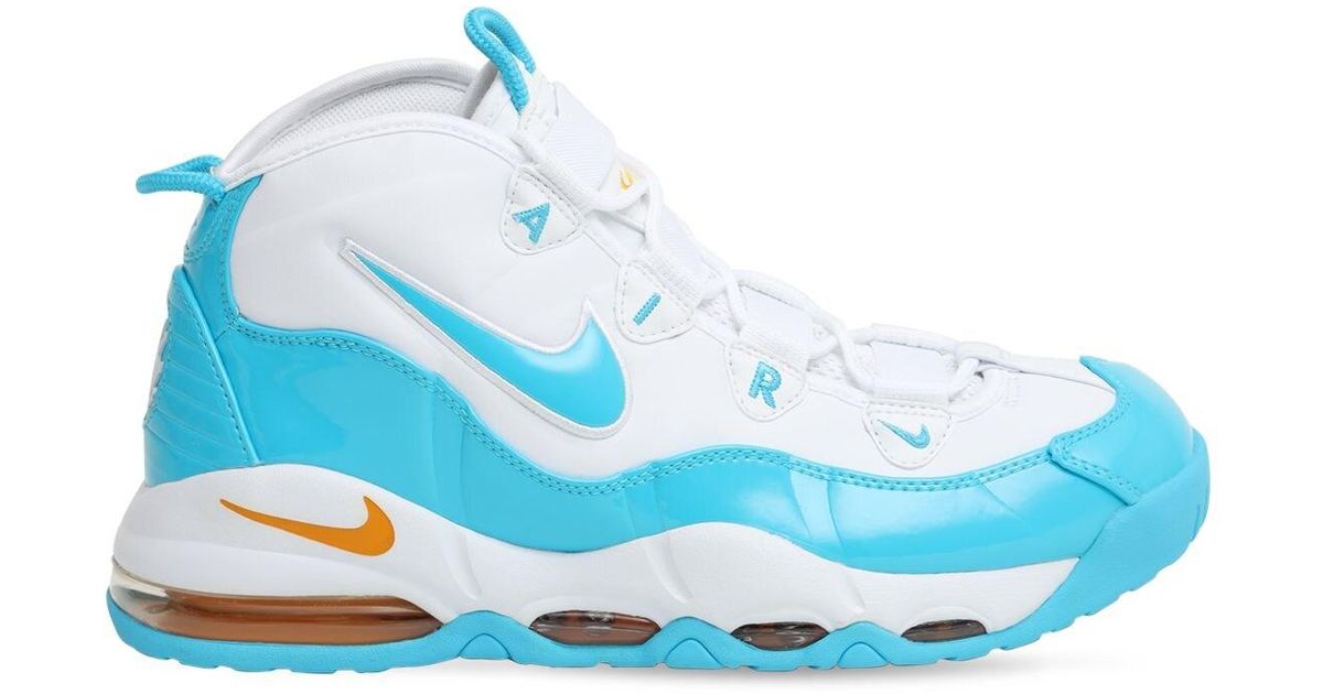 Nike Leather Air Max Up Tempo '95 Sneakers in White/Blue (Blue) for Men |  Lyst