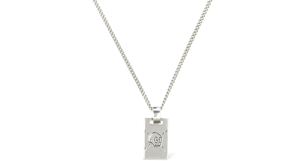 Gucci 55cm Ghost Necklace in Metallic for Men | Lyst