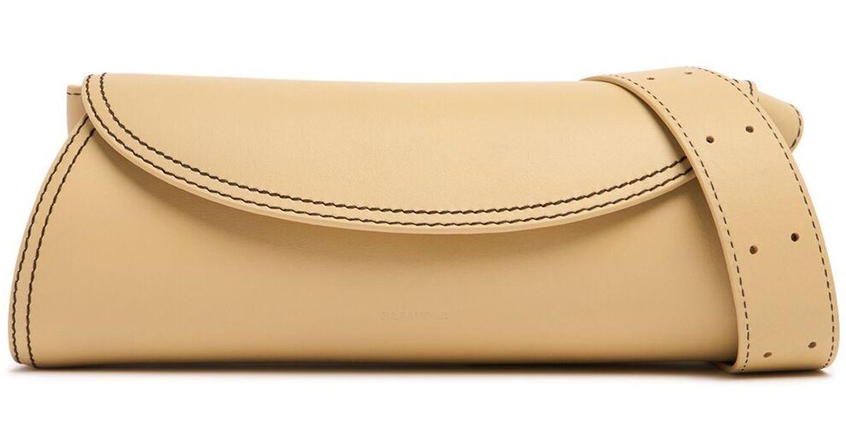 Jil Sander Small Cannolo パルメラートレザーバッグ ナチュラル