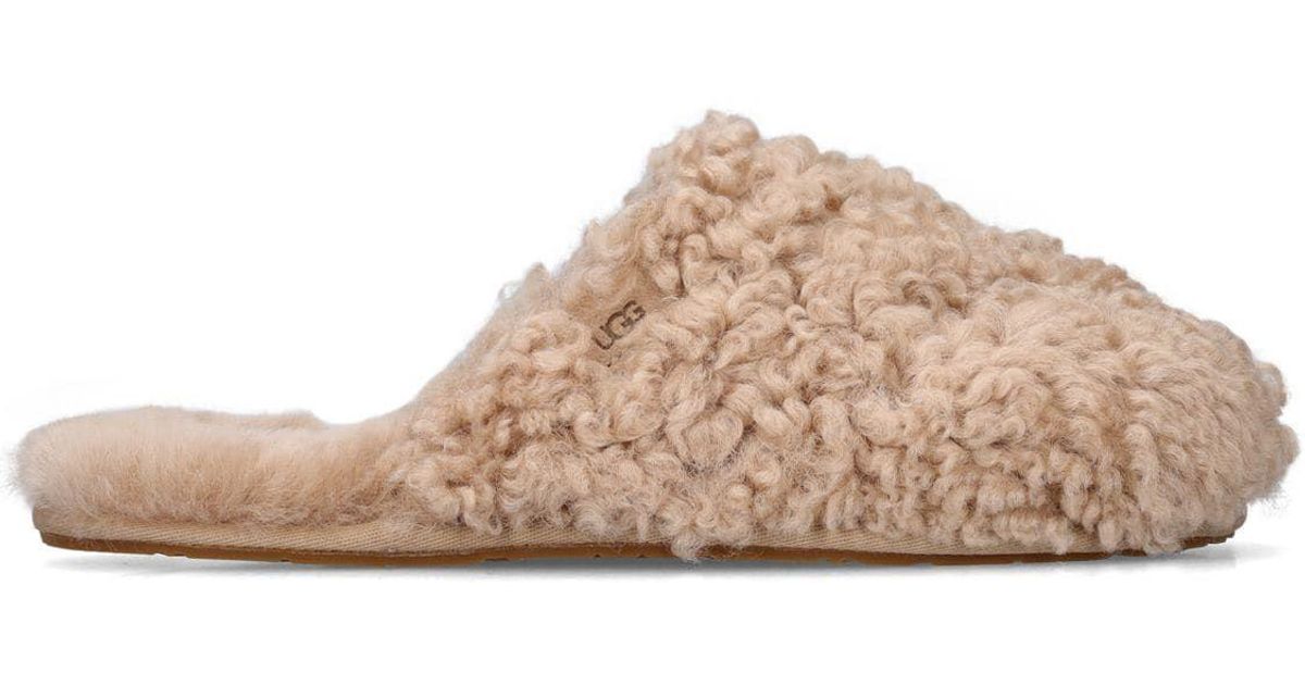 shearling slides ugg