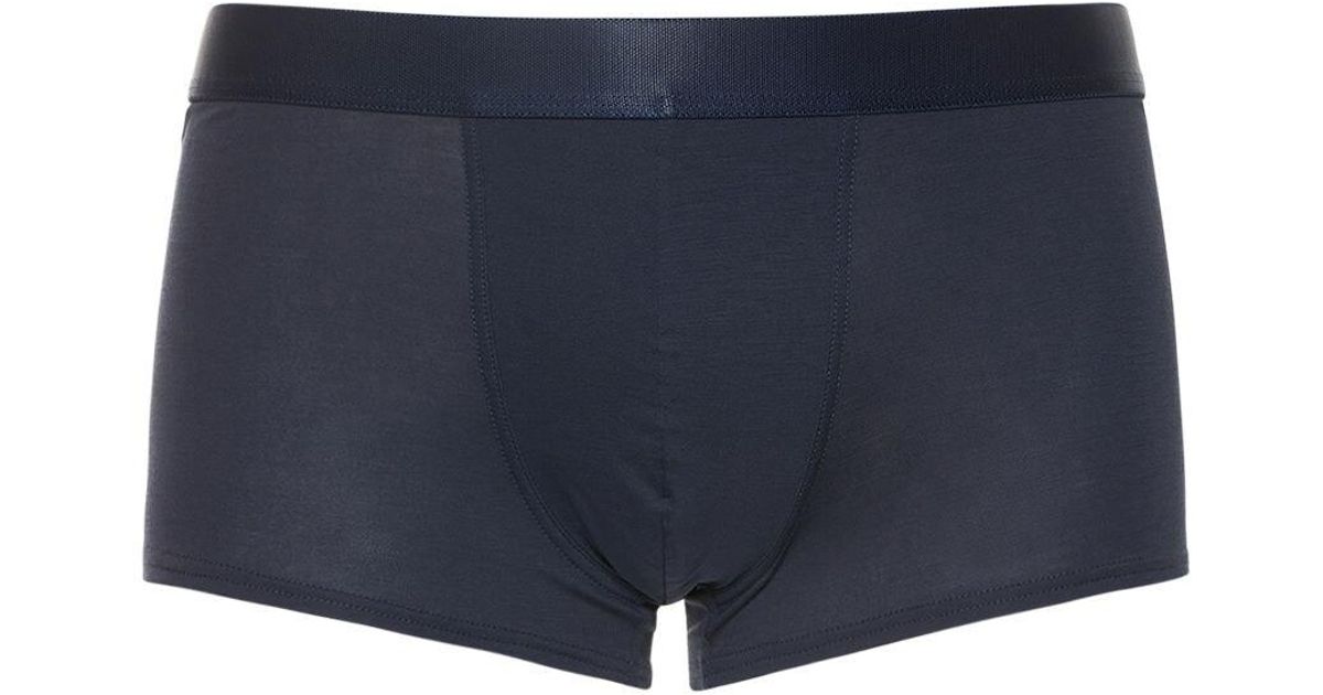 CDLP Lyocell Boxer Briefs in Navy for Men Mens Underwear CDLP Underwear Blue 