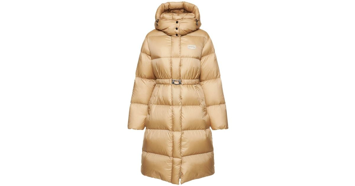 Duvetica Lemie Down Coat in Natural | Lyst