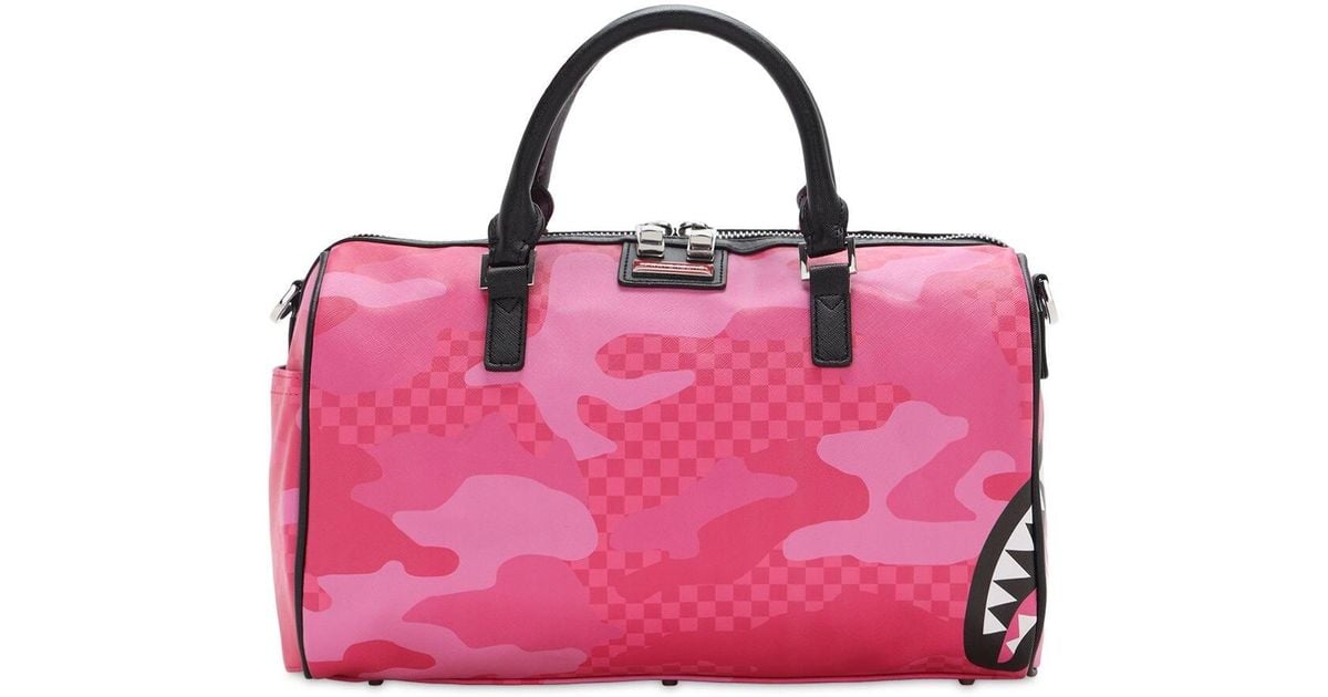 SPRAYGROUND Sakura Shockwave Pink Duffle Insane Asylum Duffle Bag Travel  Gym Bag