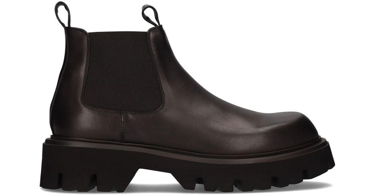Mattia Capezzani Leather Chelsea Boots in Black for Men - Lyst
