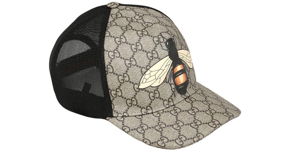 gucci bee hat black