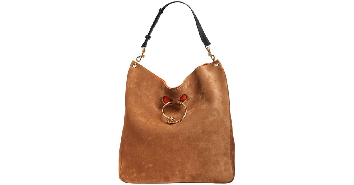 suede hobo shoulder bag