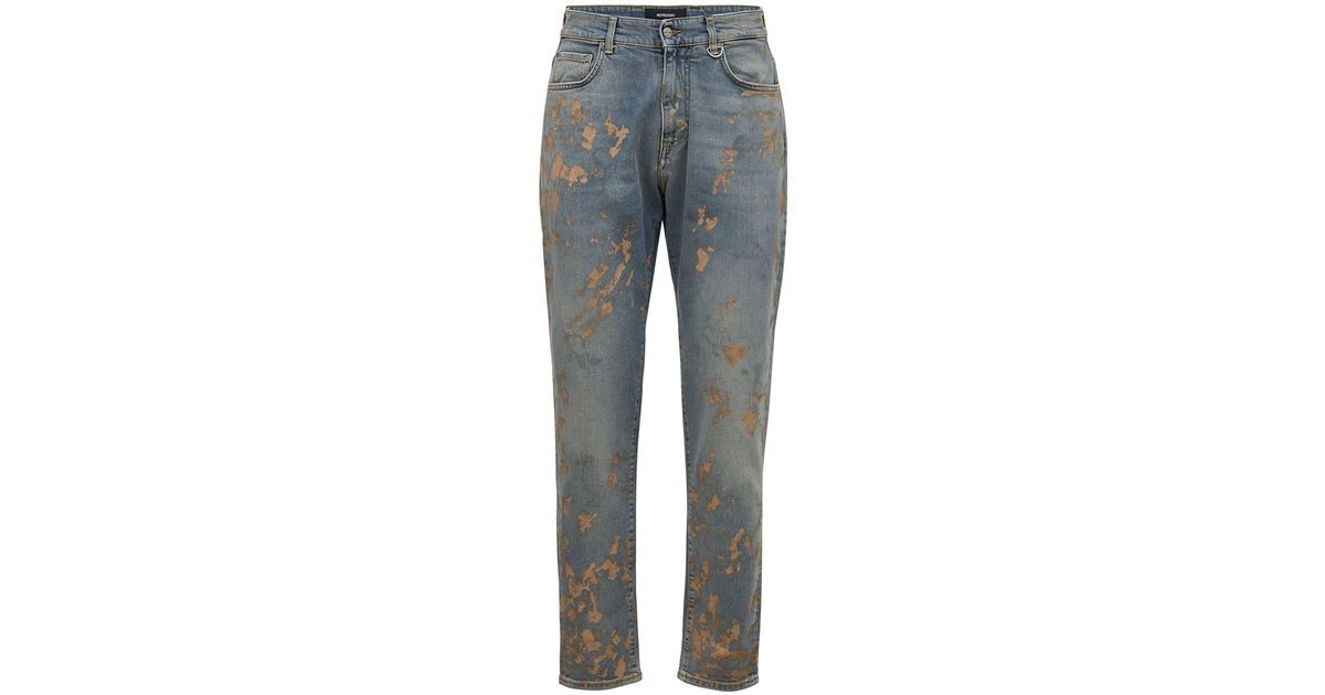 Represent Washed Baggy Denim Jeans in Blue for Men - Lyst