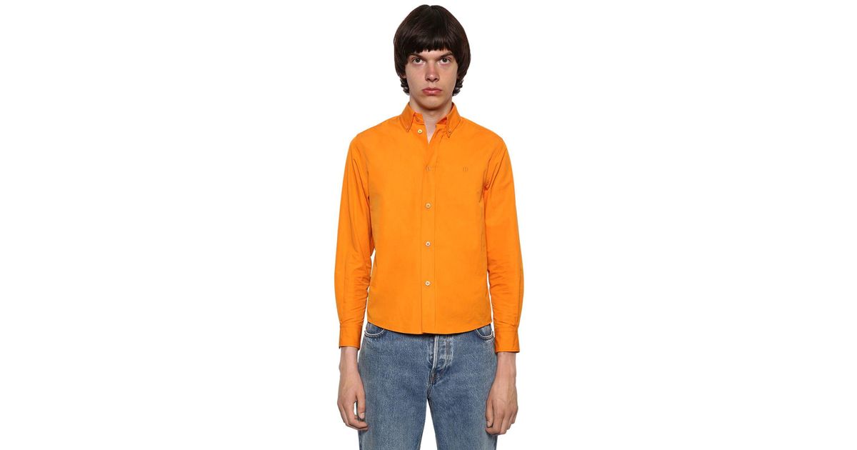 balenciaga orange shirt