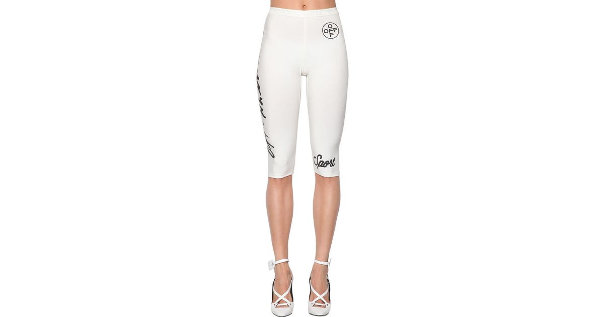 off white biker shorts