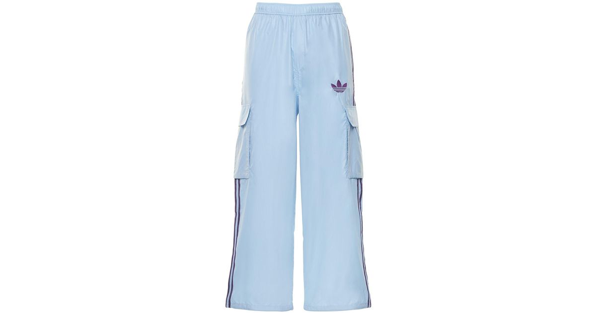adidas Originals Synthetic Kerwin Frost Baggy Track Pants in Blue for