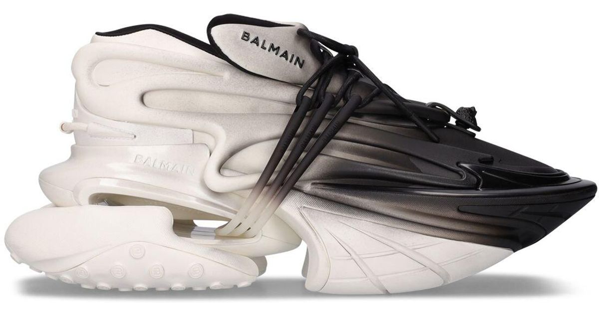 Balmain Unicorn Leather & Neoprene Sneakers for Men Lyst UK