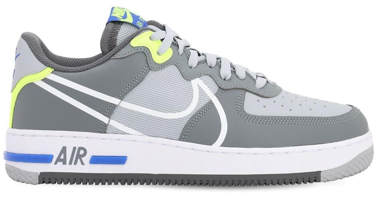 nike air force one react grey
