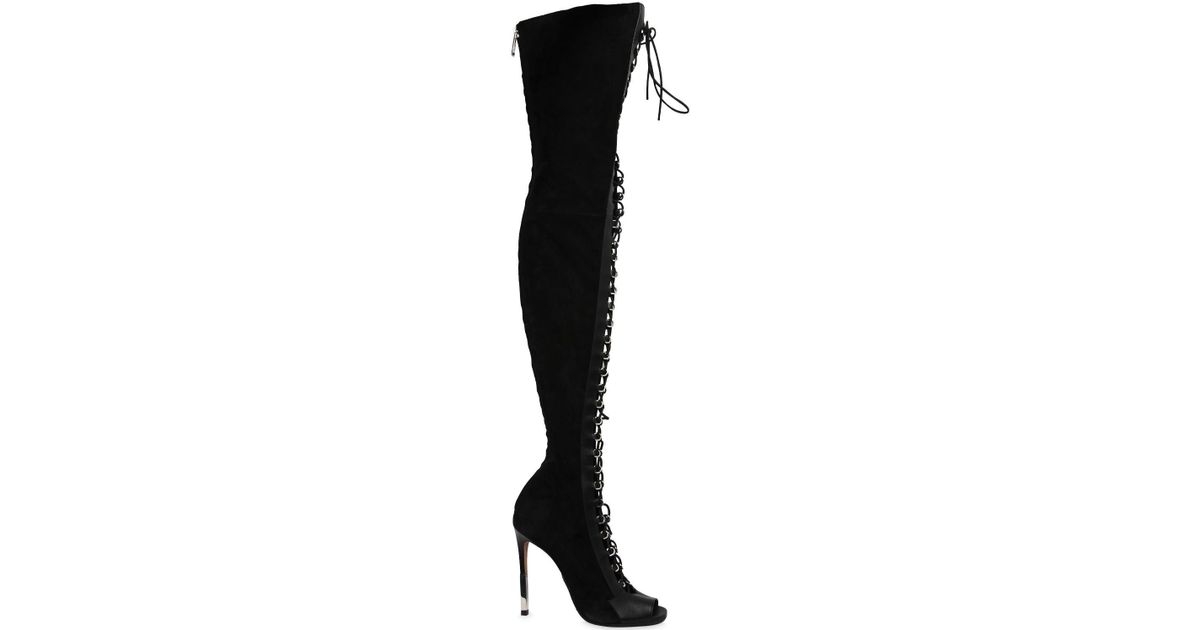 balmain over the knee boots