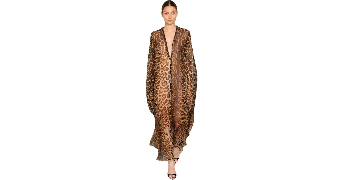 studded georgette caftan