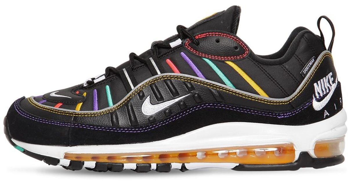 Men's Nike Air Max 98 OG 3M White/Black-Varsity Red 640744-109