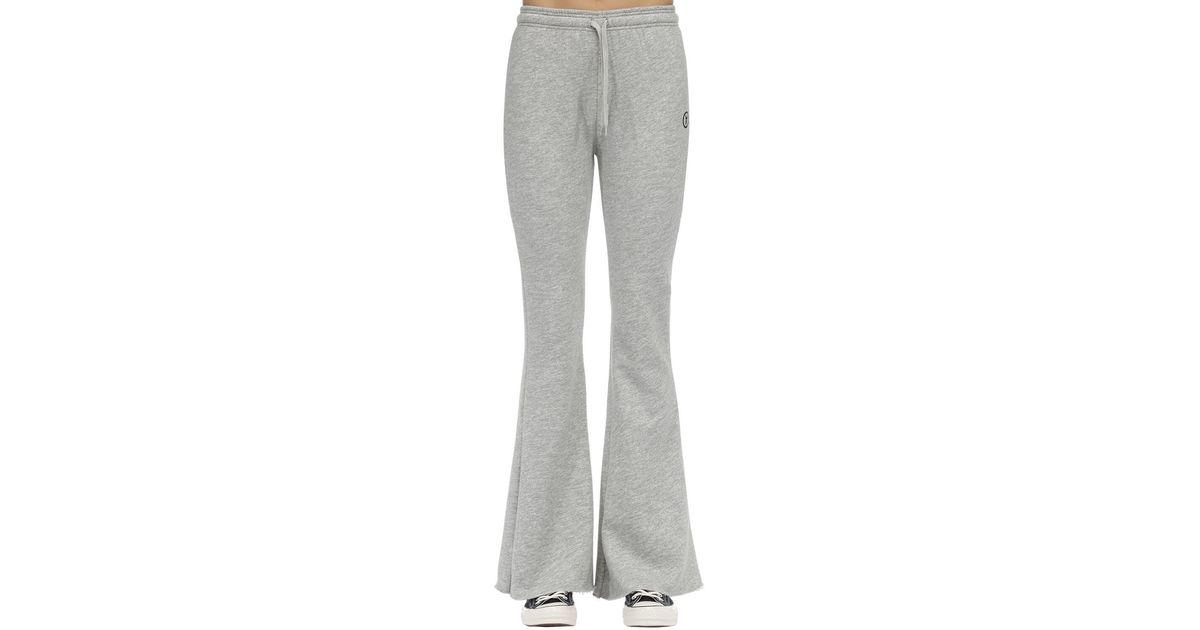 flared grey sweatpants