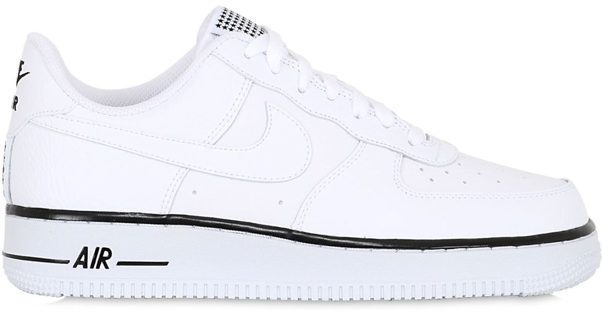 Nike Air Force 1 Faux Leather Sneakers in White for Men | Lyst UK
