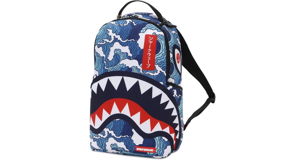Bape Shark Back Pack Blue – Uptownshop