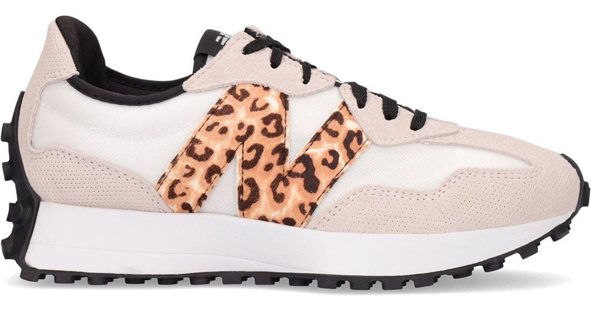 New Balance Leather 327 Sneakers in White - Lyst