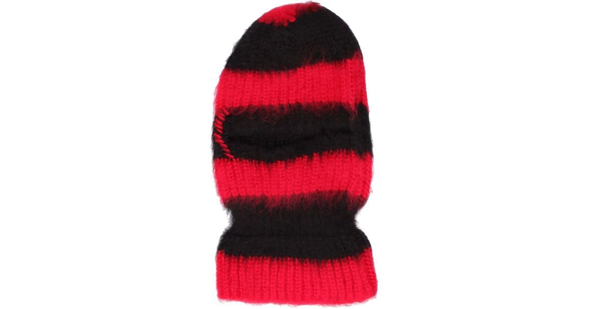 Jaded London Striped Tech Knit Balaclava in Red for Men Lyst UK