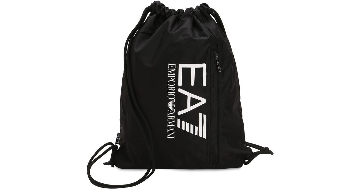 ea7 backpack black