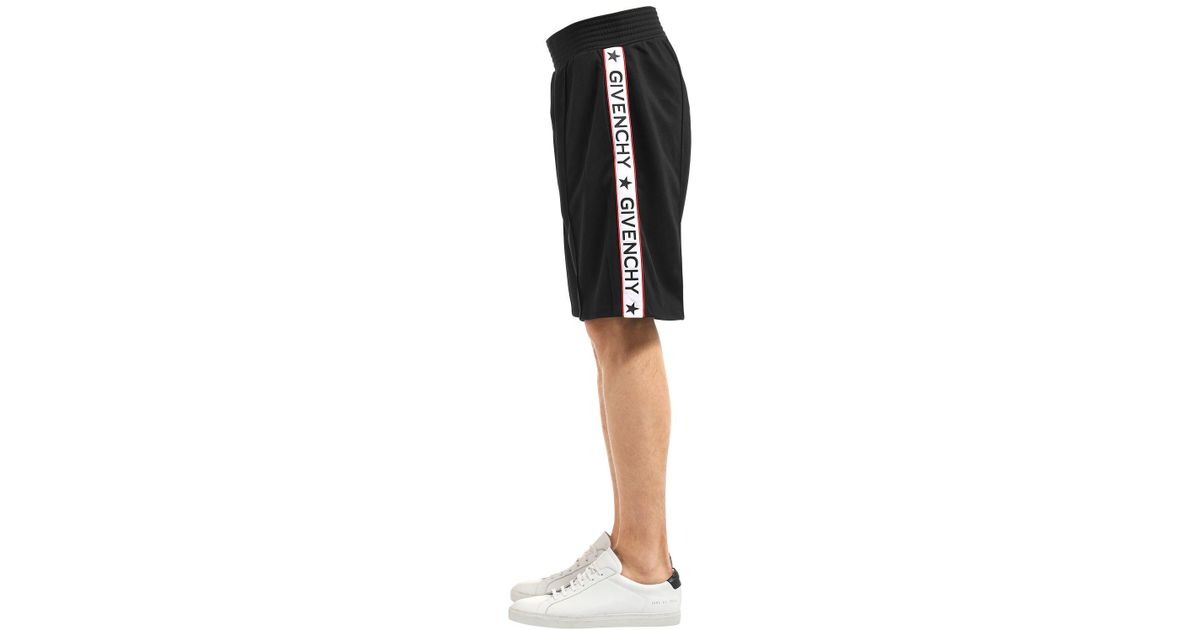 Givenchy Acetate Jersey Shorts W/ Logo 