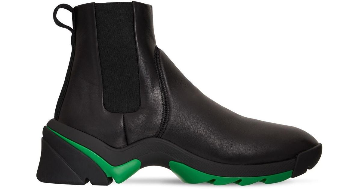 Bottega Veneta Flash Leather Boots in Black for Men | Lyst