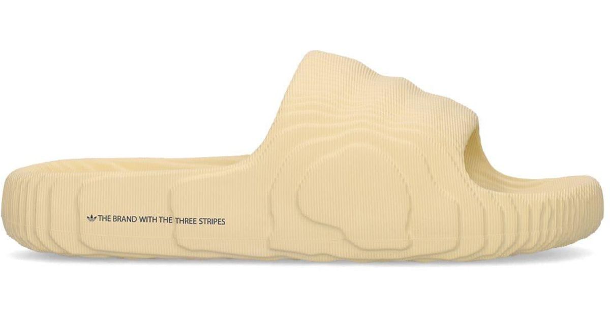 adidas Originals Adilette 22 Slides in Beige (Natural) | Lyst UK