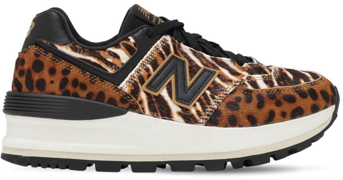 New Balance 574 Wedge in Brown Lyst