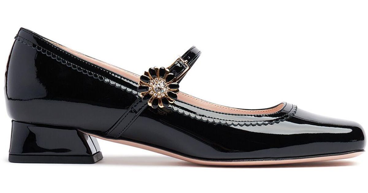 roger vivier tres vivier patent leather pumps