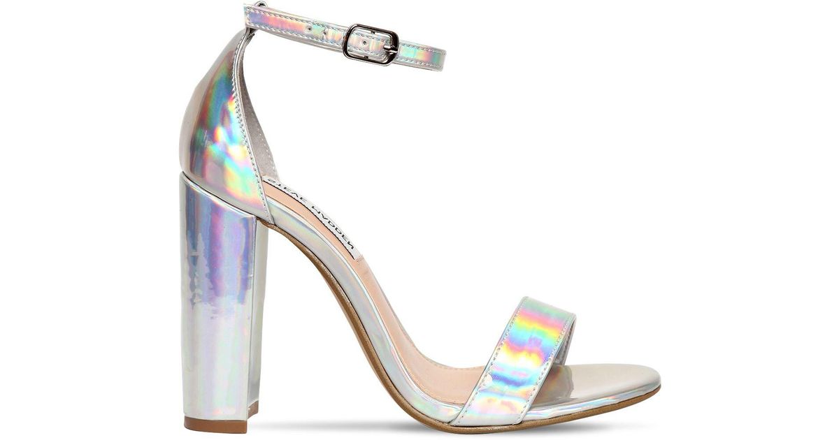 steve madden carrson silver heels
