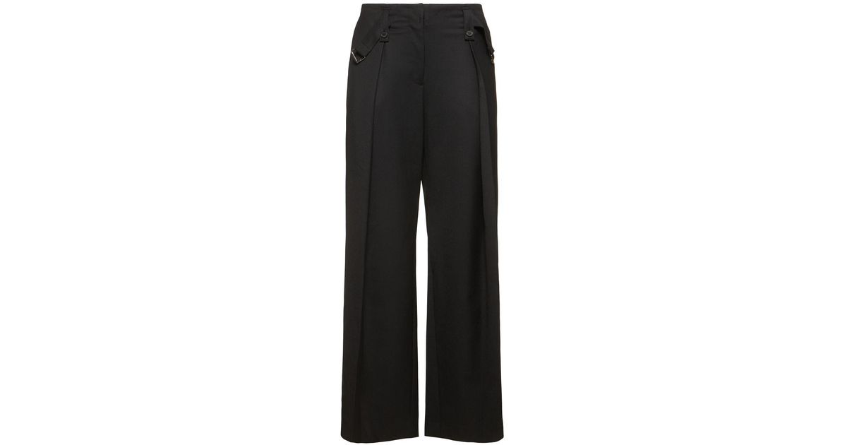 パンツ LOW CLASSIC : 24FW / BELT LOOP POINT TROUSER (2COLORS) Black Belt Loop Point Trousers by LOW CLASSIC on Sale