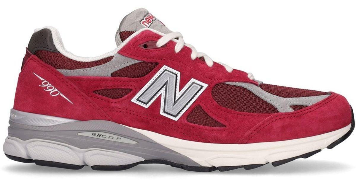 New Balance Suede 990 By Teddy Santis Sneakers M990tf3 in Red for Men ...