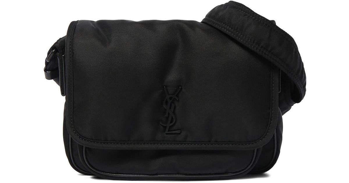 ★SAINT LAURENT★NIKI スモール メッセンジャーバッグ ナイロン Black Niki Leather-Trimmed Nylon Messenger Bag | SAINT
