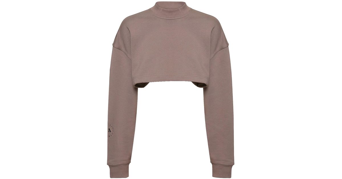 Sportswear crop open-back sweatshirt - adidas By Stella McCartney - Women