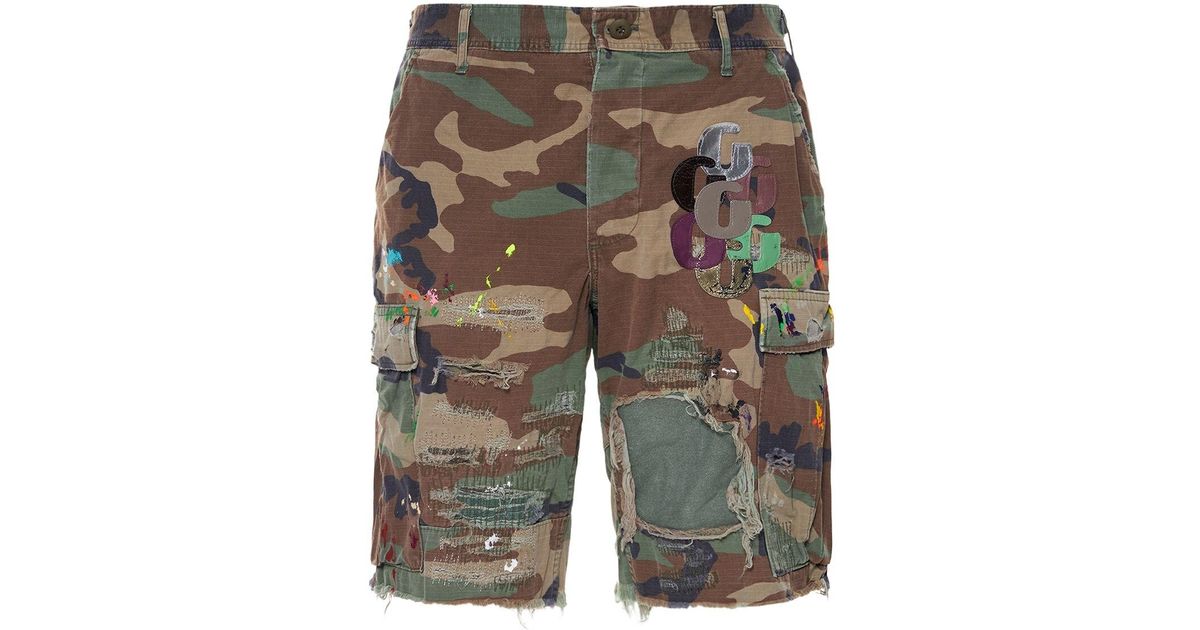 GALLERY DEPT. Gpatch Camouflage Cargo Shorts in Grey for Men Lyst Canada