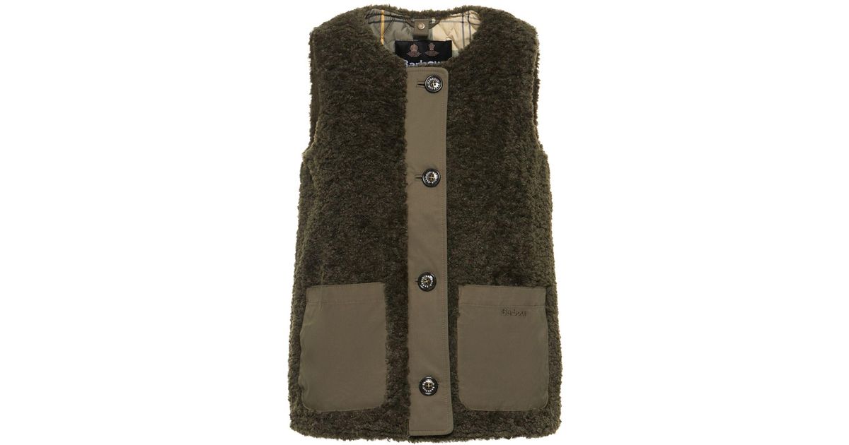 Barbour Kindra Liner Vest in Green Lyst UK
