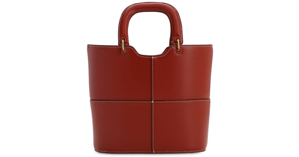 top handle leather handbolsas