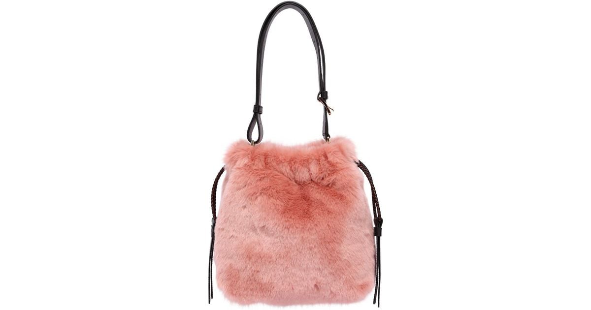 furla faux fur bag