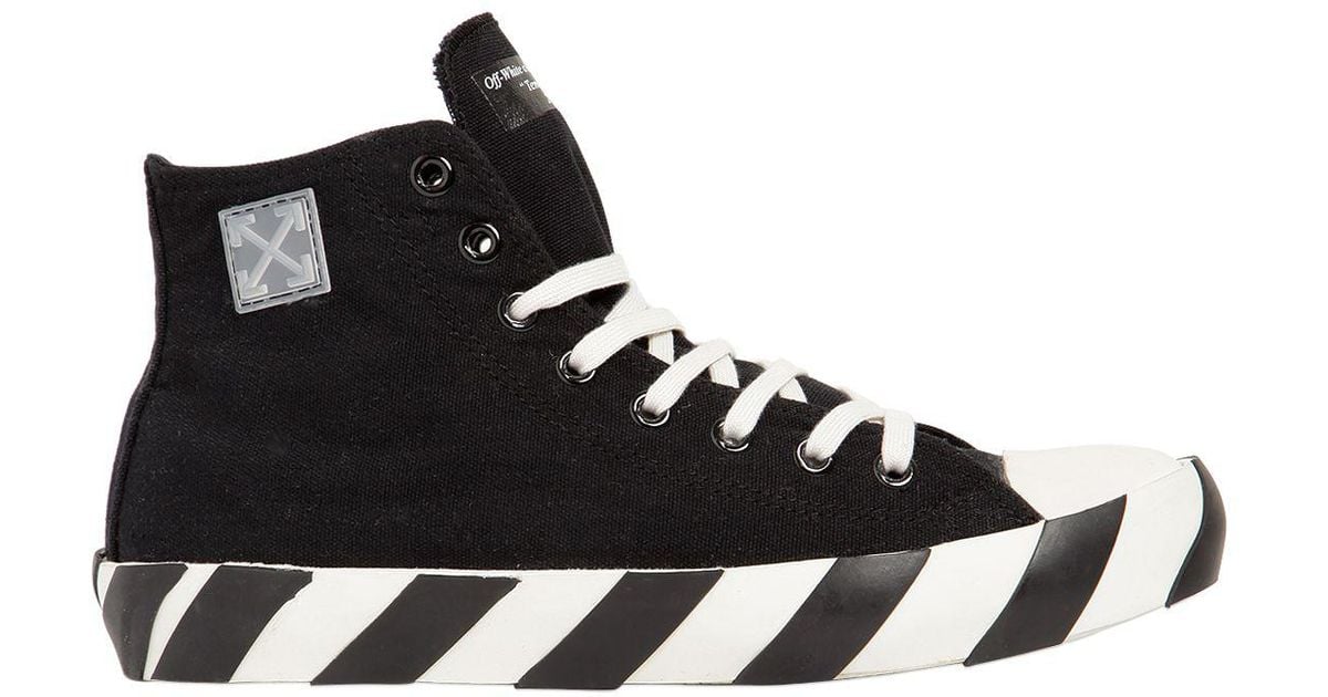 off white canvas high tops