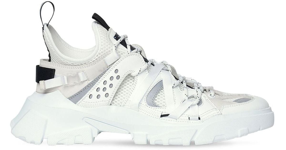 McQ Descender Leather & Fabric Sneakers in White - Lyst
