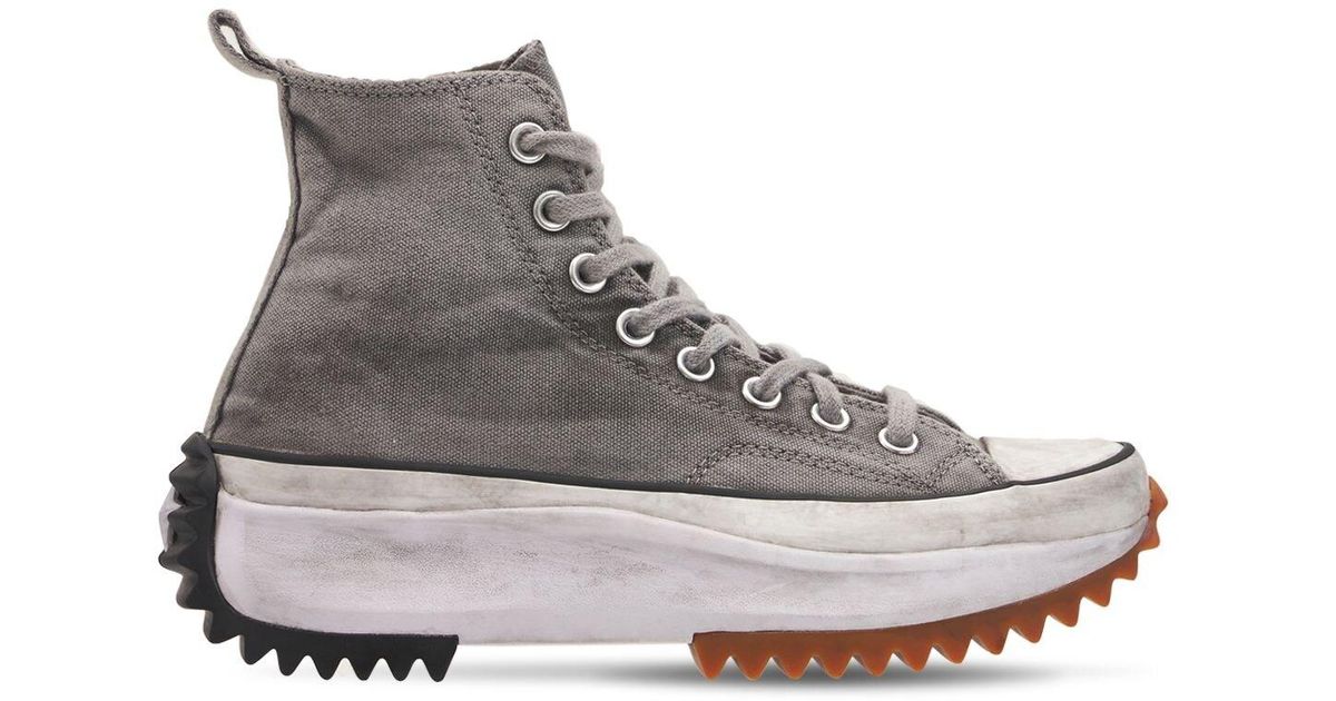 converse run star hike smoked canvas