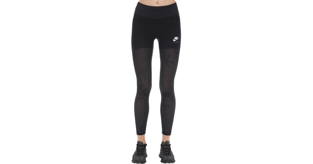nike air mesh panel tights