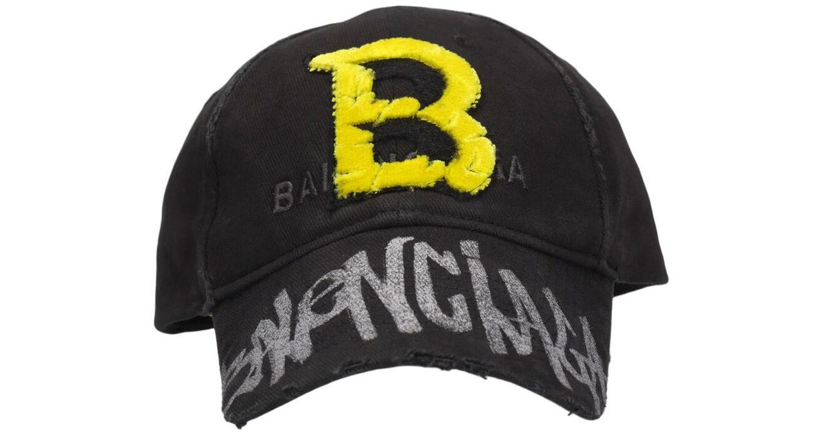 BALENCIAGA Logo Upcycled Cotton Cap Balenciaga