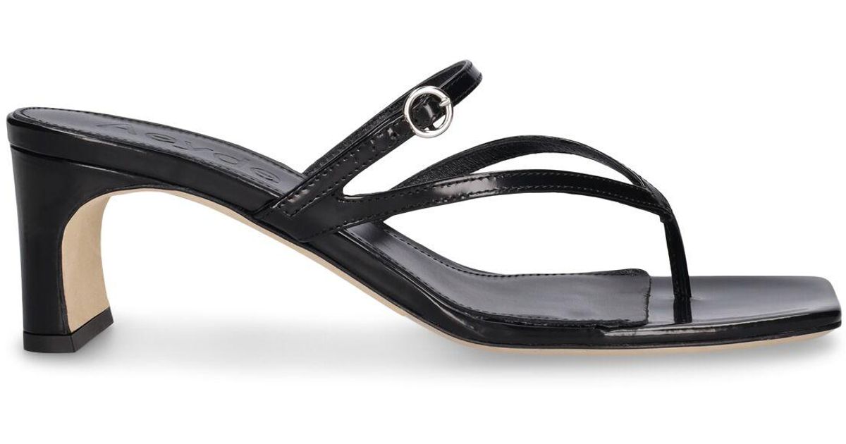 Aeyde 55Mm Giselle Leather Mules in Black | Lyst Australia